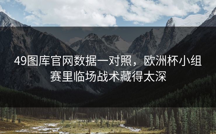 49图库官网数据一对照,欧洲杯小组赛里临场战术藏得太深 49图库官网数据一对照,欧洲杯小组赛里临场战术藏得太深